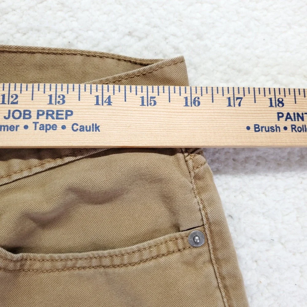 Levis 514 Straight Fit Khaki Tan Cotton Twill Pants Mens 32x32 00514-0531